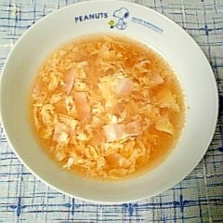 ☆ベーコン玉子のケチャップスープ☆